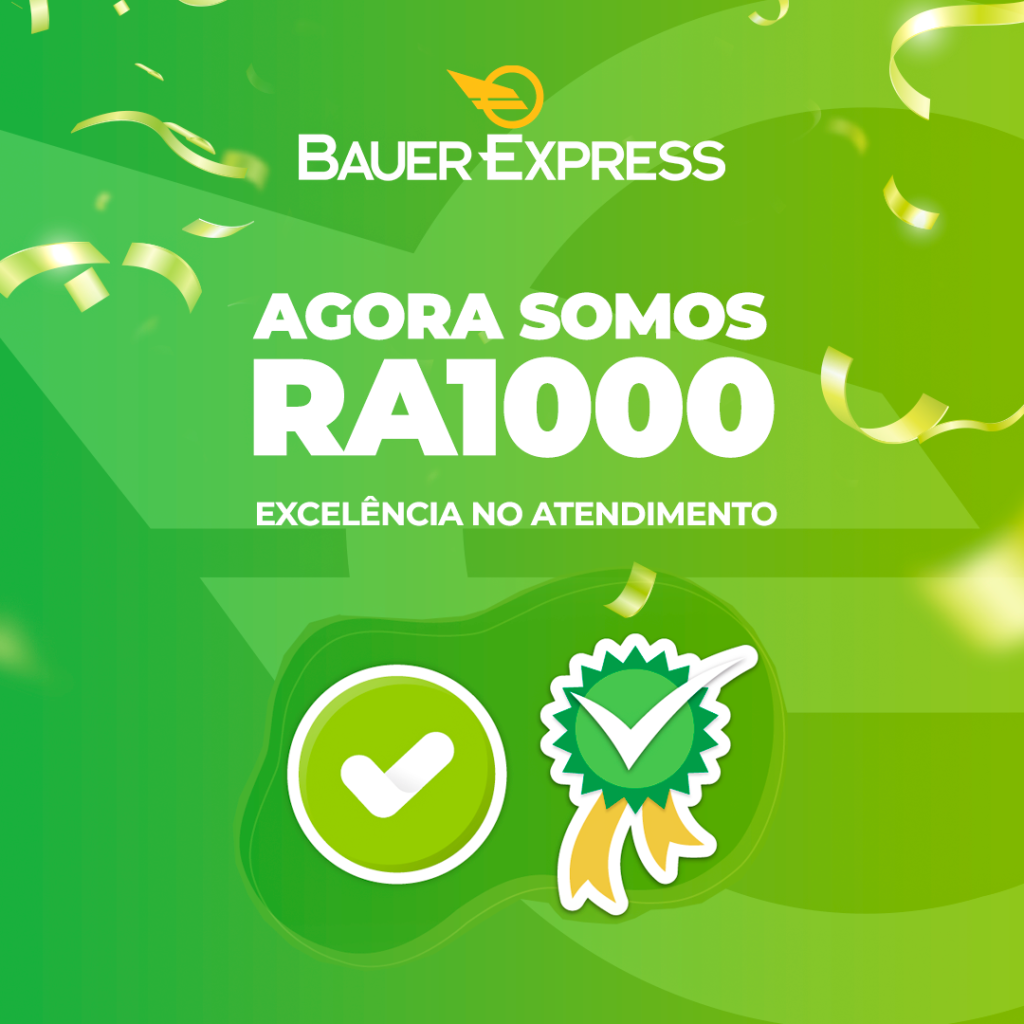 Excelência no atendimento Bauer Express ganha selo RA1000 do Reclame